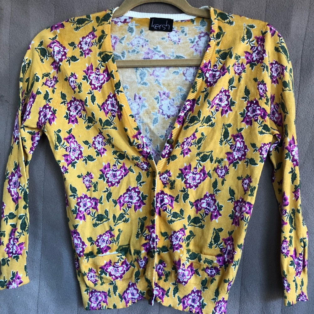 Kersh Floral Lightweight Cartagan